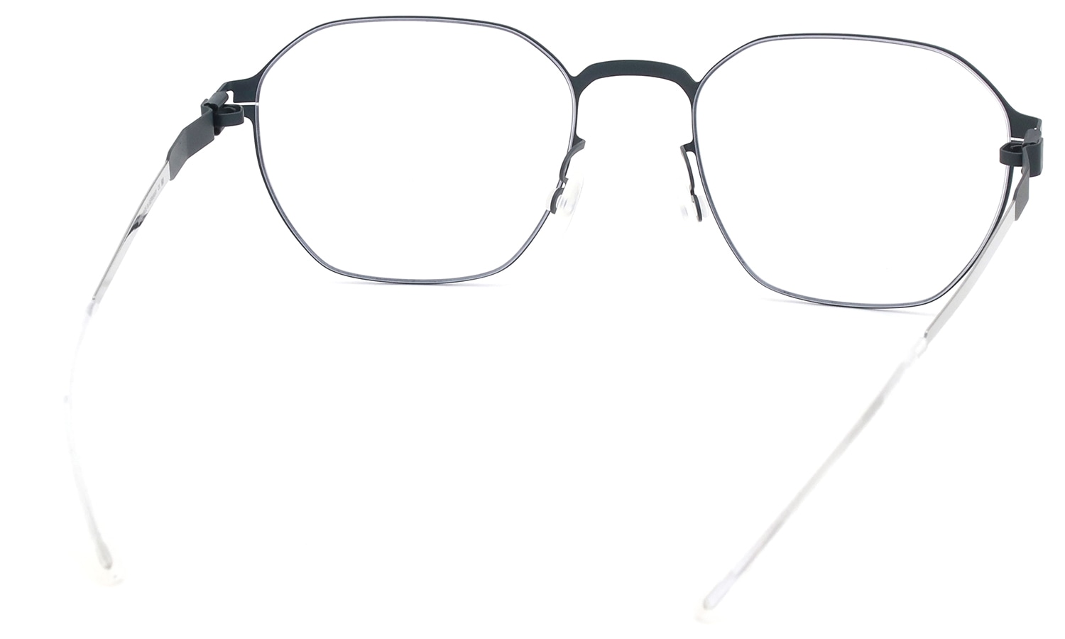 MYKITA メガネ BRISTOL COL.271 Silver/Indigo フレームの裏側