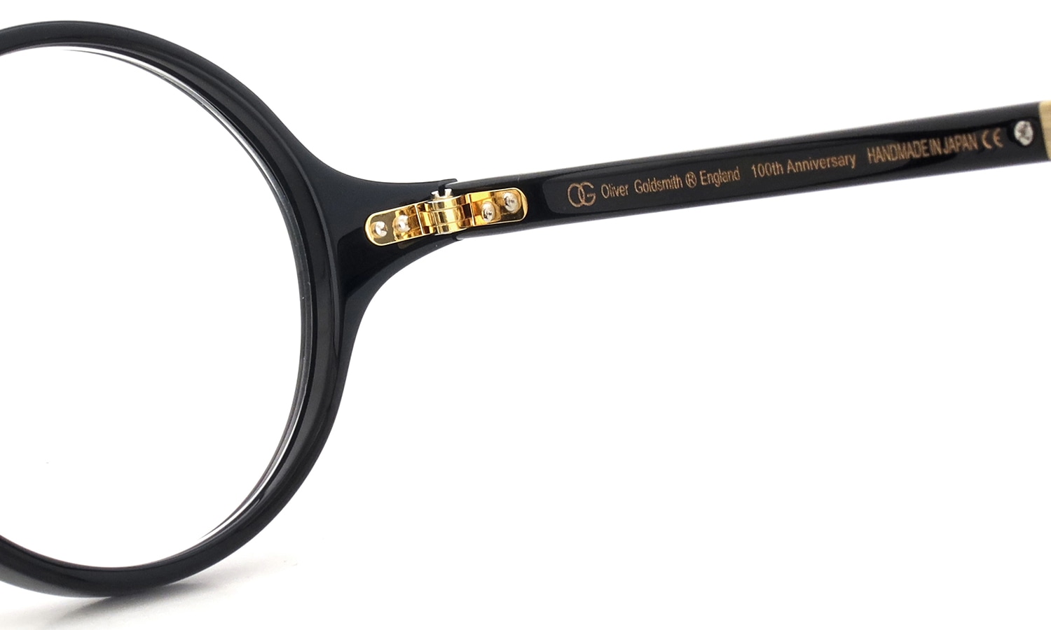 Oliver Goldsmith 100周年記念モデル 限定復刻メガネ通販 BULL DOG col.Nero