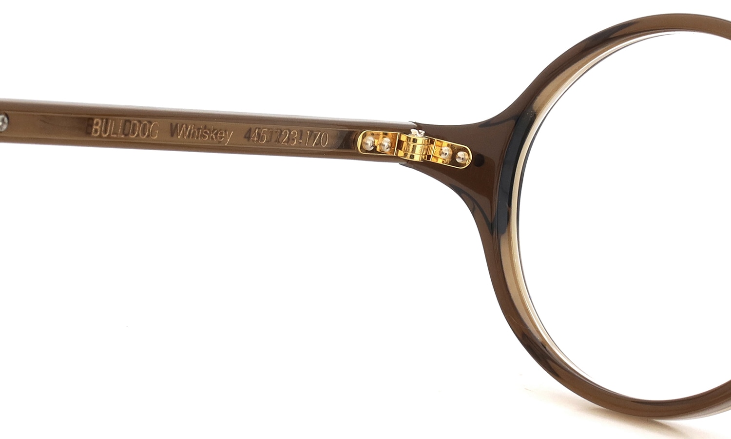 Oliver Goldsmith 100周年記念モデル 限定復刻メガネ通販 BULL DOG col.Whiskey