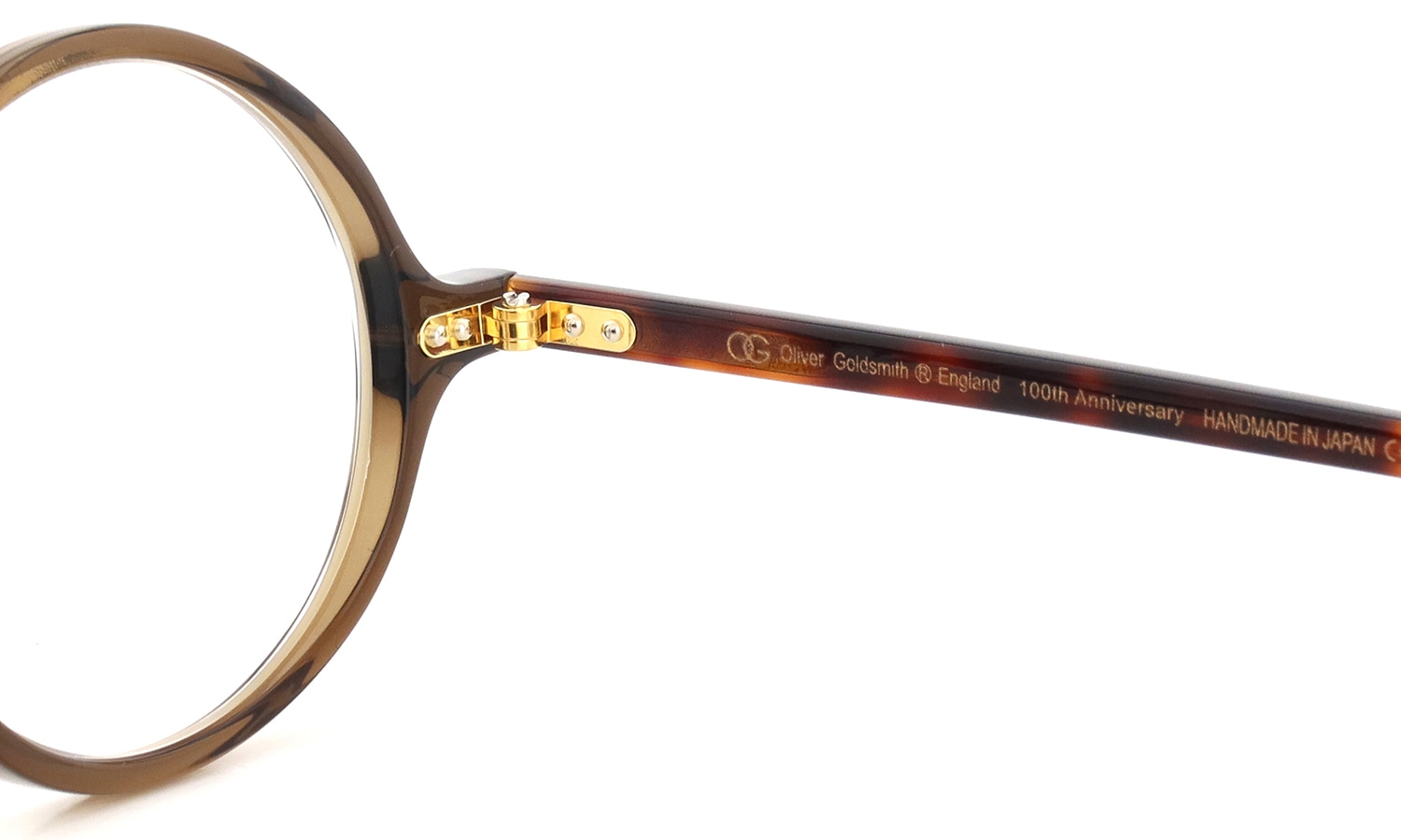 Oliver Goldsmith 100周年記念モデル 限定復刻メガネ通販 ELFIN col.Sherry-Tortoiseshell