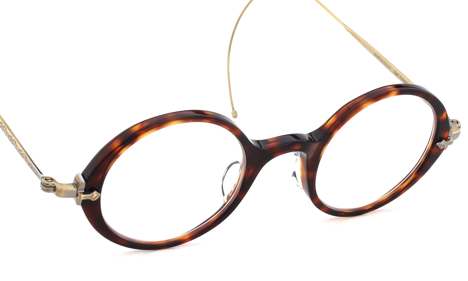Oliver Goldsmith 100周年記念モデル 限定復刻メガネ通販 PORTSMOUTH col.Dark Tortoiseshell 鼈甲柄のフロント