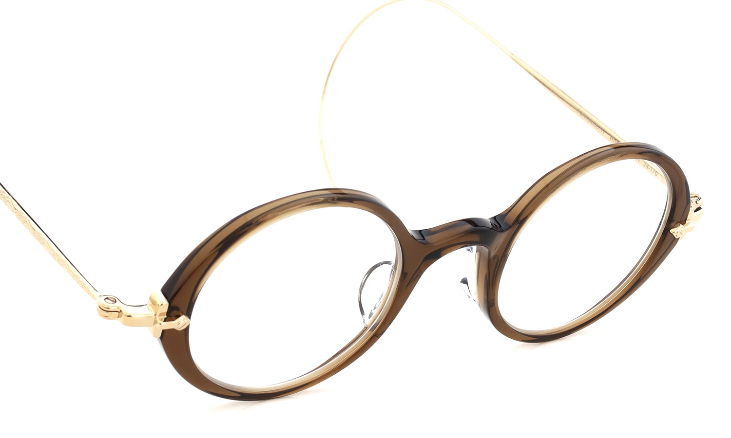 Oliver Goldsmith 100周年記念モデル 限定復刻メガネ通販 PORTSMOUTH col.Whiskey ブラックのフロント