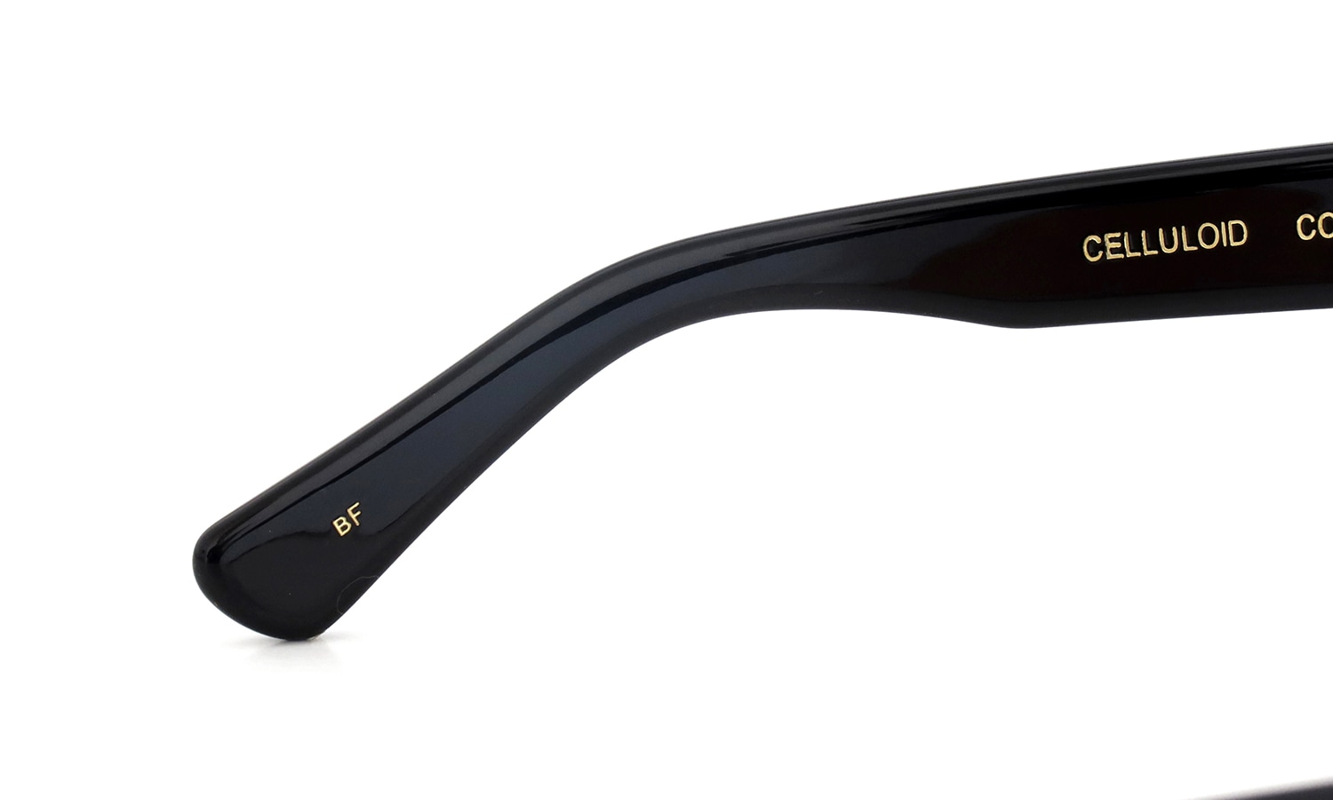 Oliver Goldsmith 限定生産セルロイドメガネ CONSUL-50 BF (BLACK FLOAT) 左テンプル先の内側