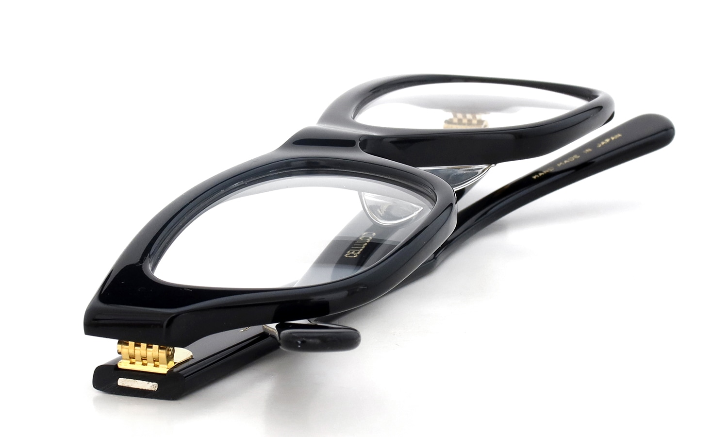 Oliver Goldsmith 限定生産セルロイドメガネ CONSUL-50 NO(ブラック) 折りたたみ1