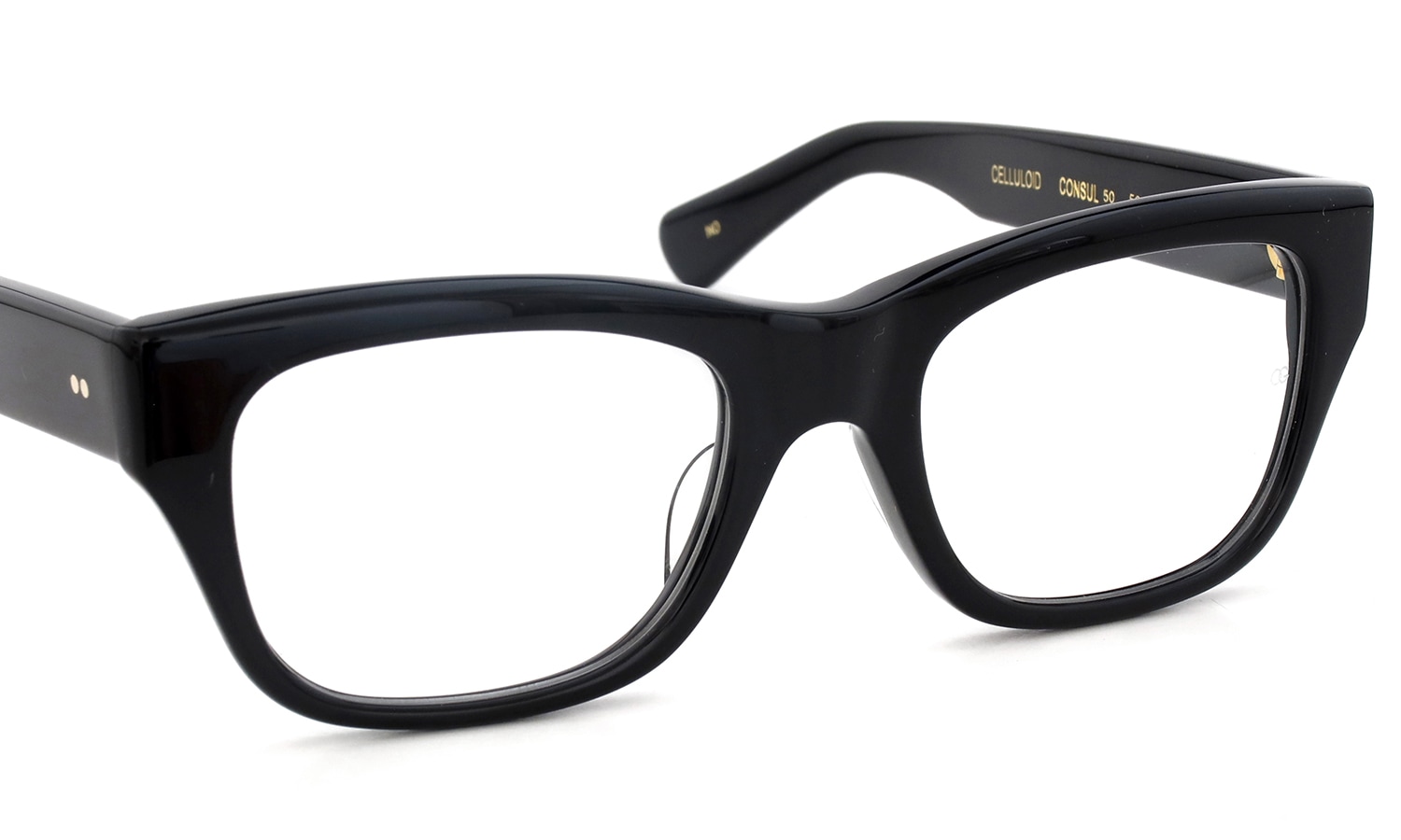 Oliver Goldsmith 限定生産セルロイドメガネ CONSUL-50 NO(ブラック) フロント