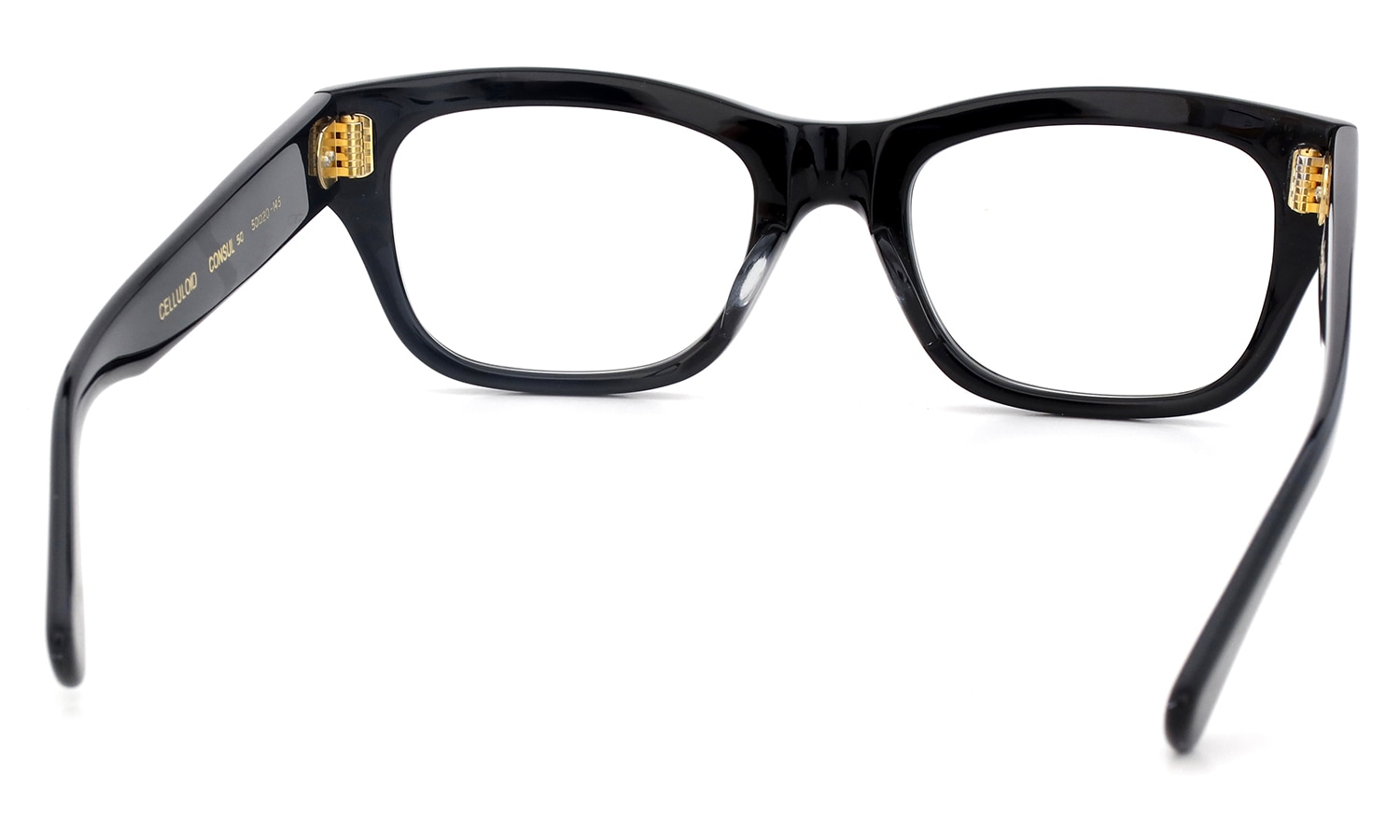 Oliver Goldsmith 限定生産セルロイドメガネ CONSUL-50 NO(ブラック) フレーム裏側