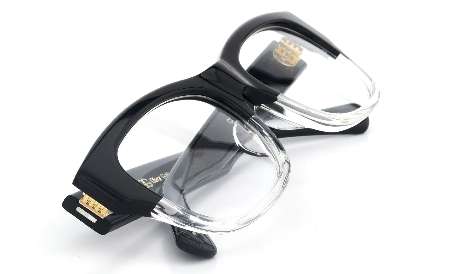 Oliver Goldsmith メガネ CONSUL-g col.Black Float 折りたたみ1