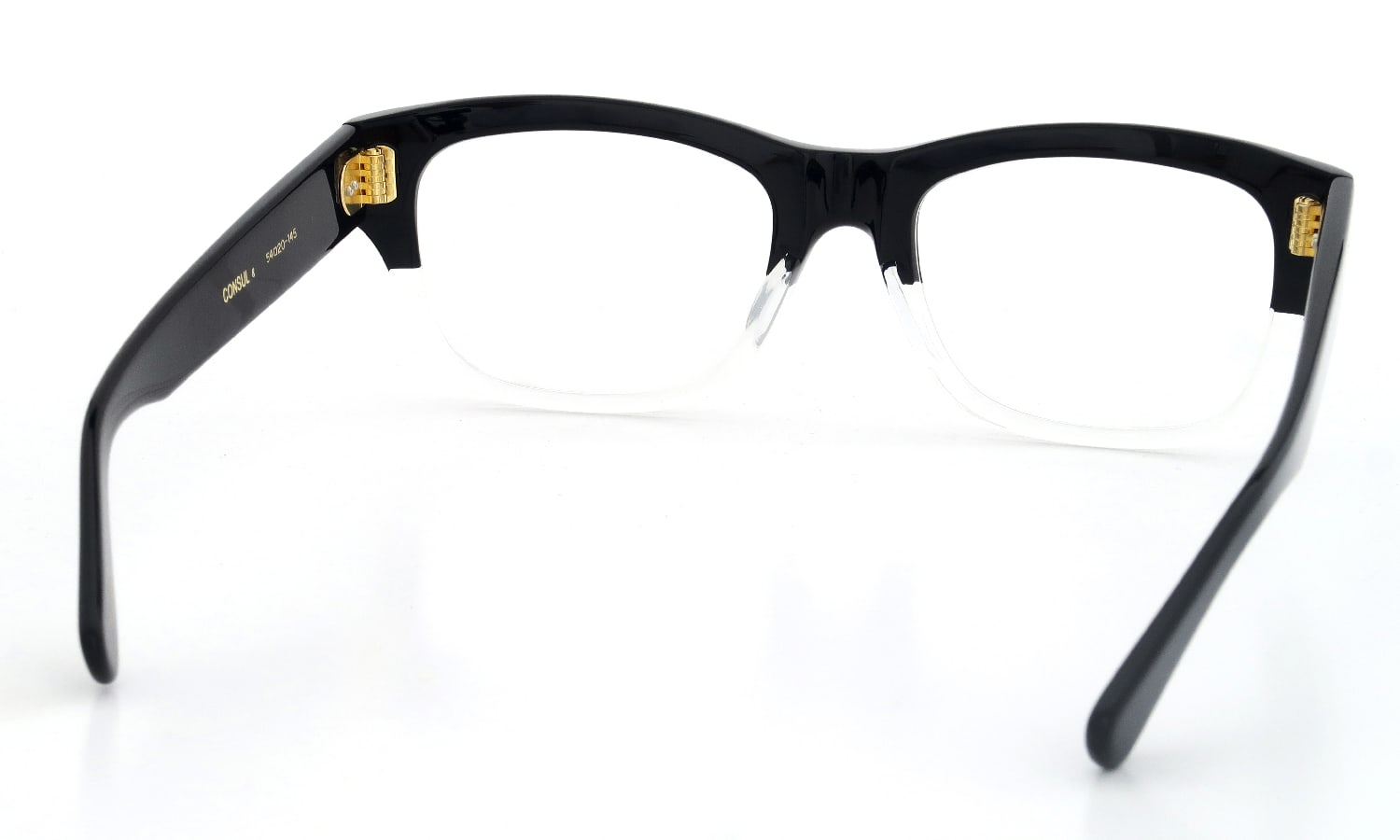 Oliver Goldsmith メガネ CONSUL-g col.Black Float フレーム裏側