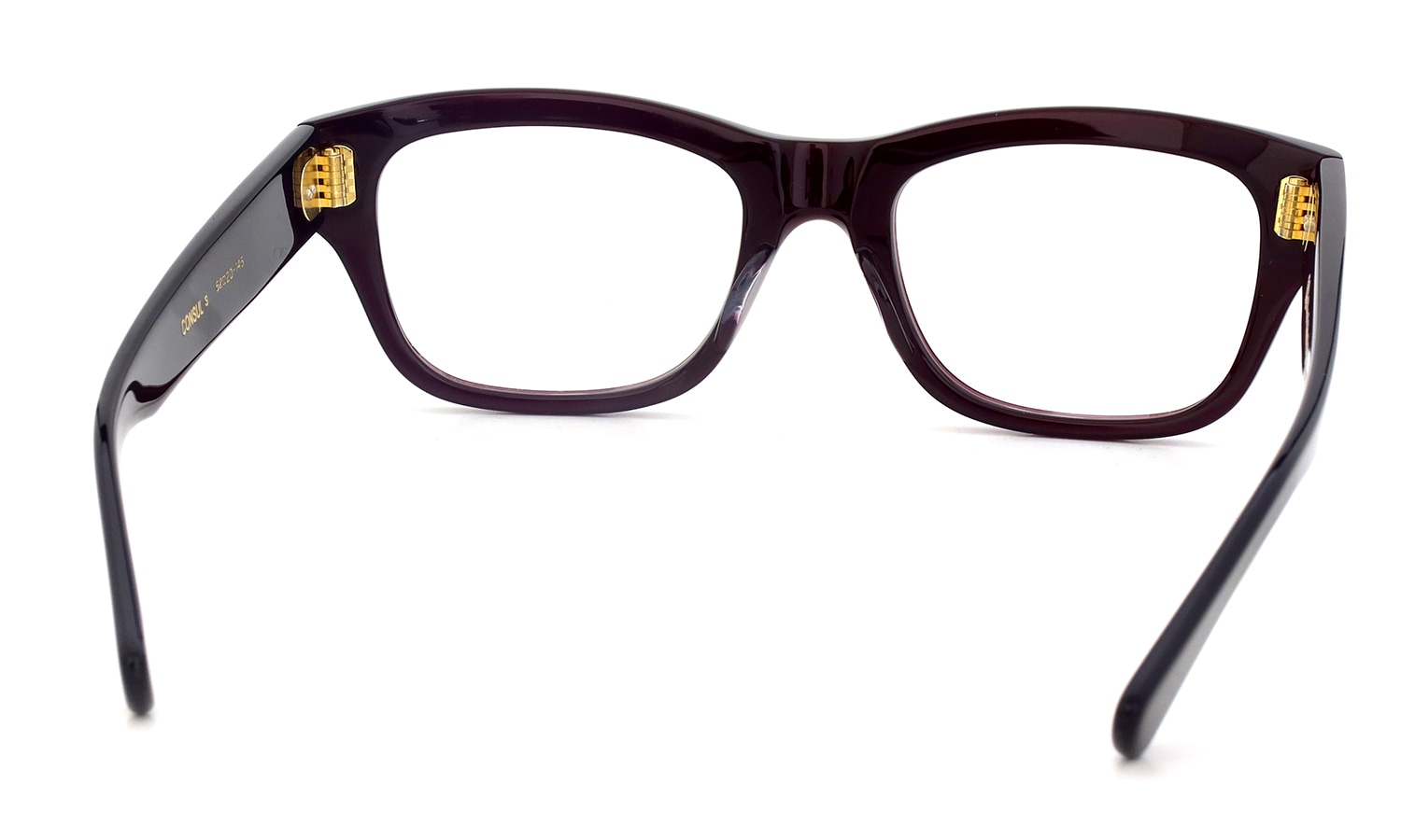Oliver Goldsmith メガネ CONSUL-s col.Red-Coat フレーム裏側
