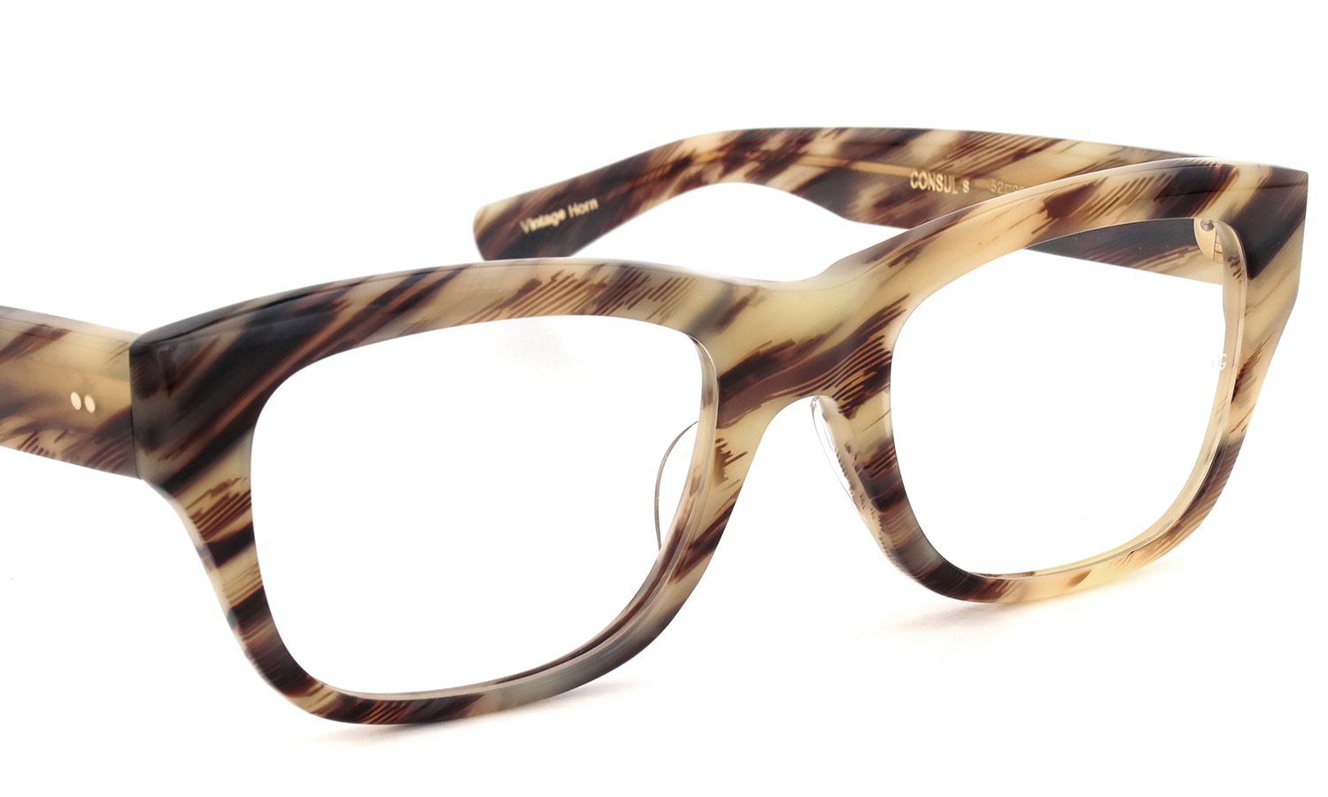 Oliver Goldsmith メガネ CONSUL-s col.Vintage-Horn フロント
