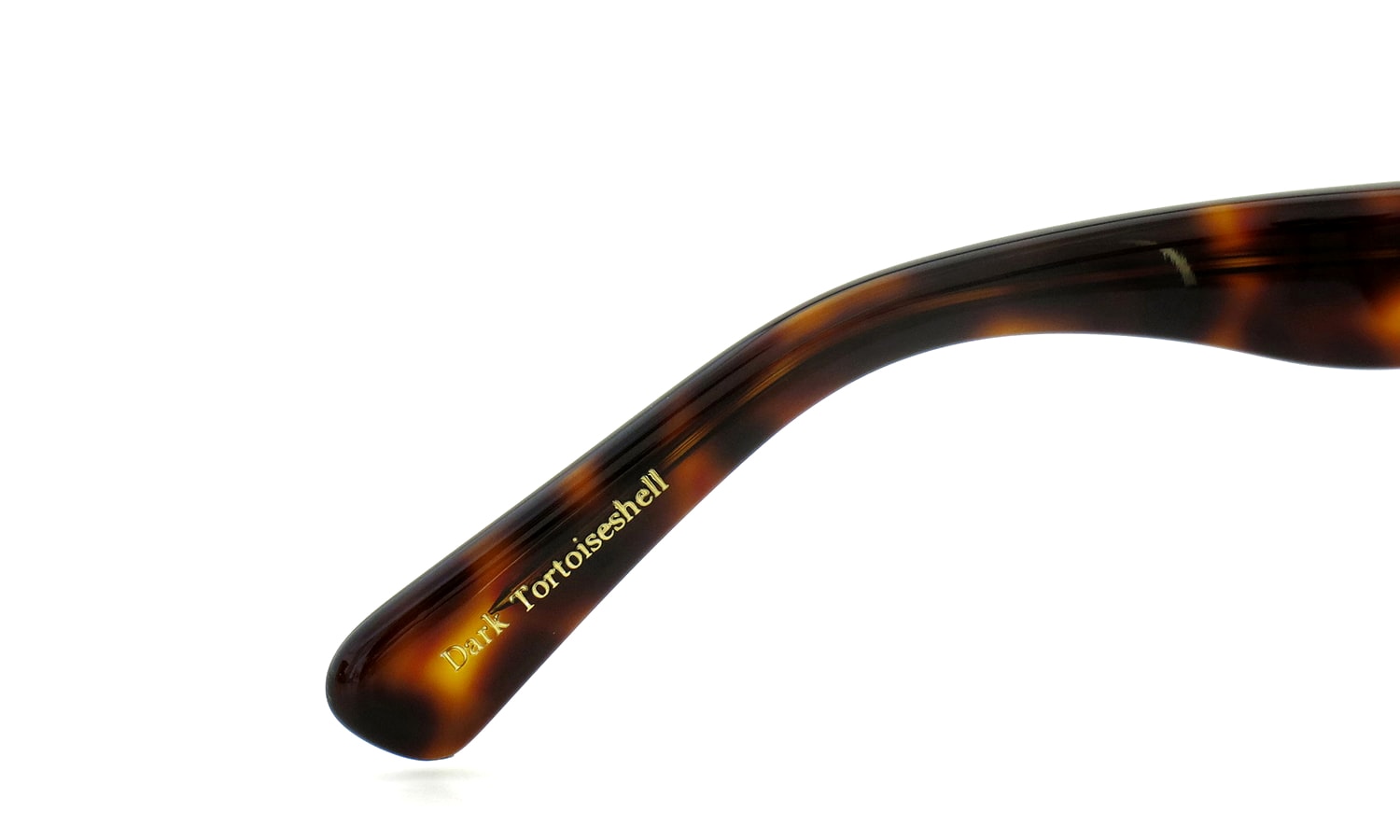 Oliver Goldsmith メガネ通販 VICE CONSUL-g Dark Tortoiseshell 左側テンプル先端の刻印
