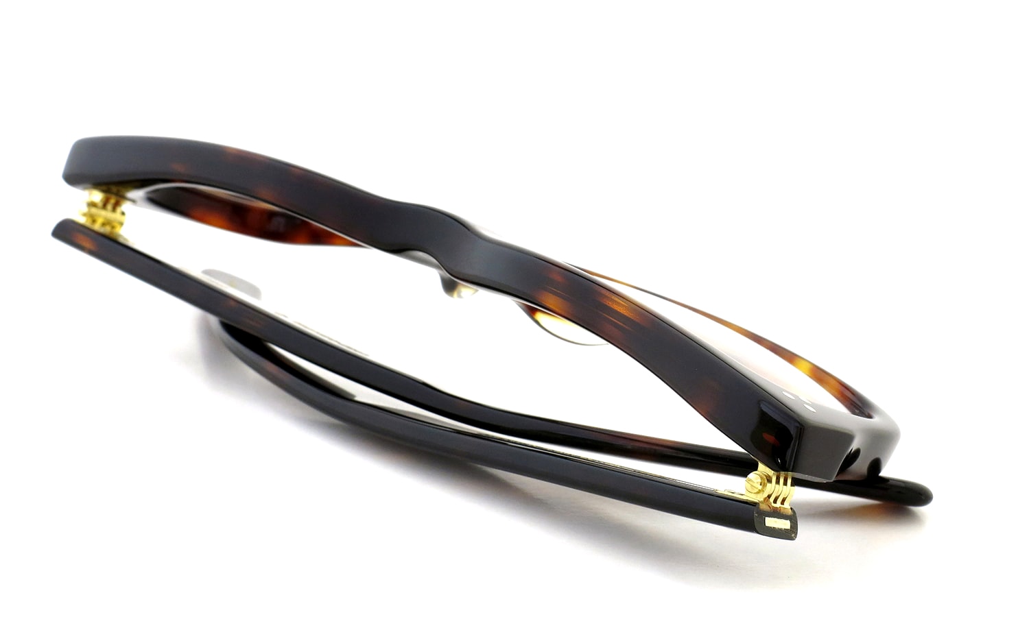 Oliver Goldsmith メガネ通販 VICE CONSUL-g Dark Tortoiseshell 折りたたみ状態