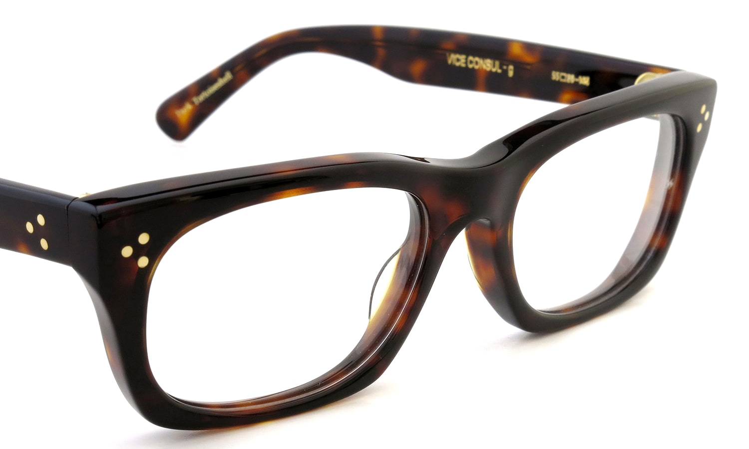 Oliver Goldsmith メガネ通販 VICE CONSUL-g Dark Tortoiseshell フロント