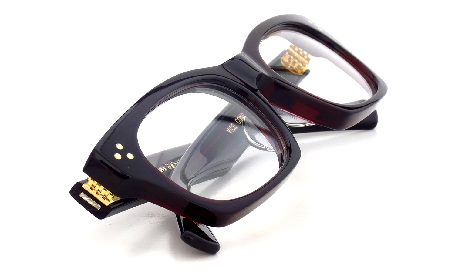 Oliver Goldsmith メガネ VICE CONSUL-s col.Red Coat 折りたたみ1