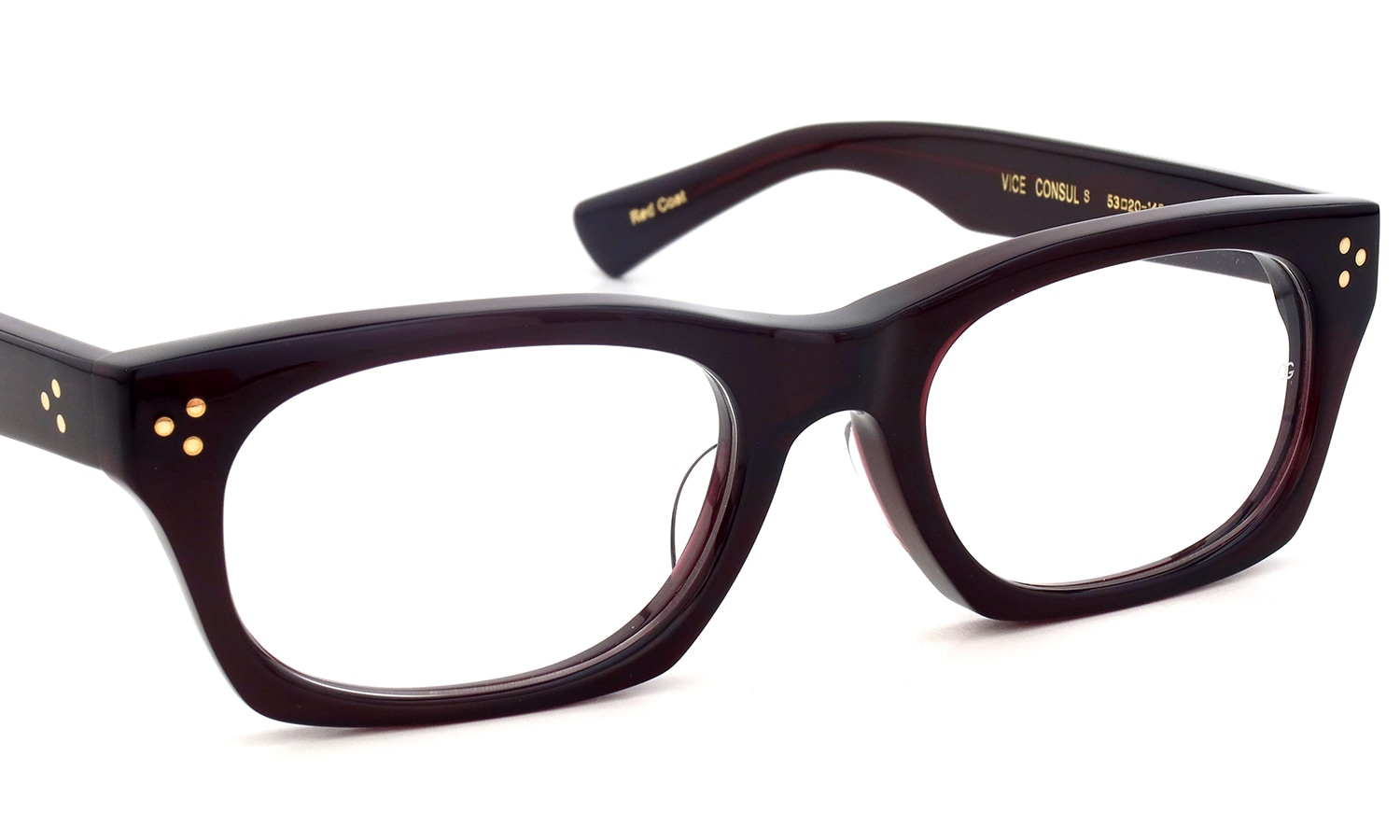 Oliver Goldsmith メガネ VICE CONSUL-s col.Red Coat フロント