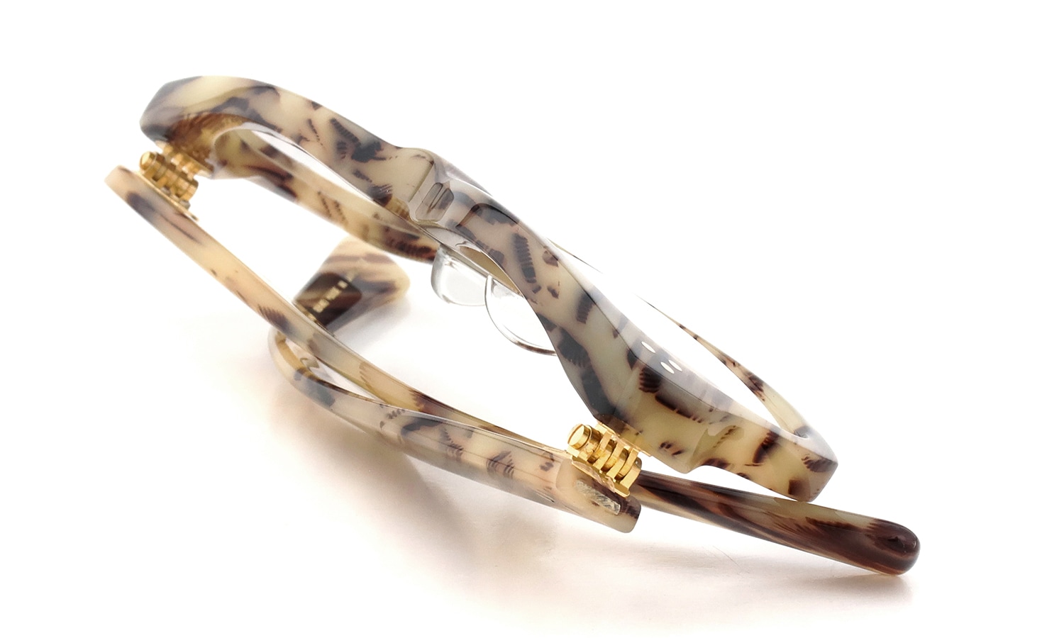 Oliver Goldsmith メガネ VICE CONSUL-s col.Vintage Horn 折りたたみ2