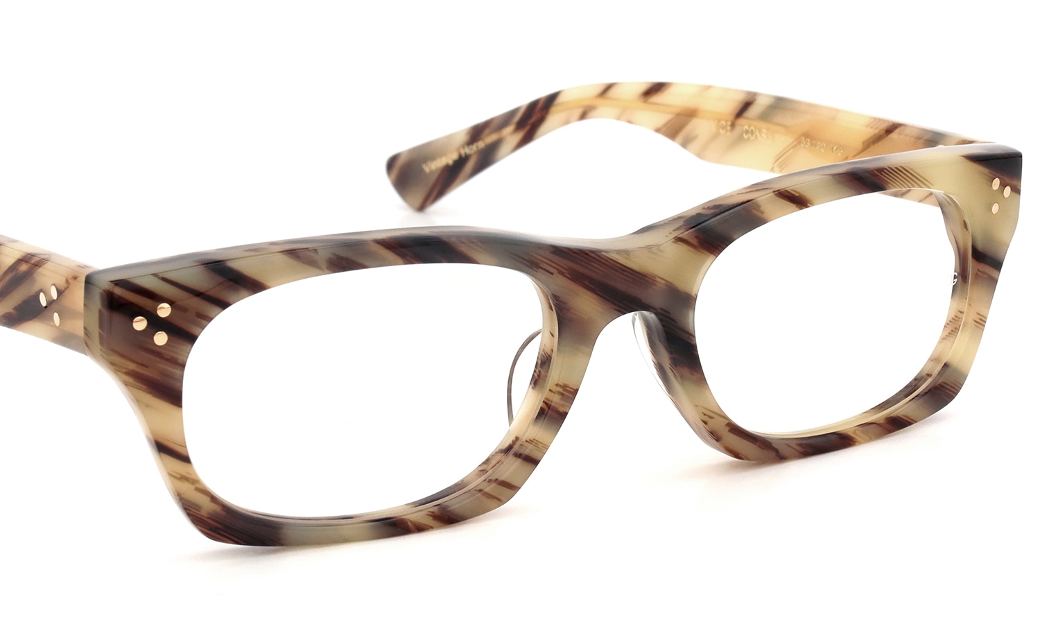 Oliver Goldsmith メガネ VICE CONSUL-s col.Vintage Horn フロント