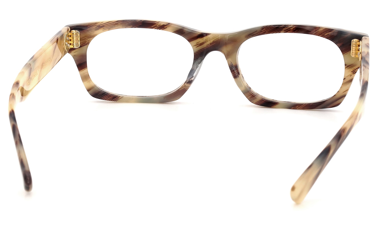 Oliver Goldsmith メガネ VICE CONSUL-s col.Vintage Horn フレーム裏側