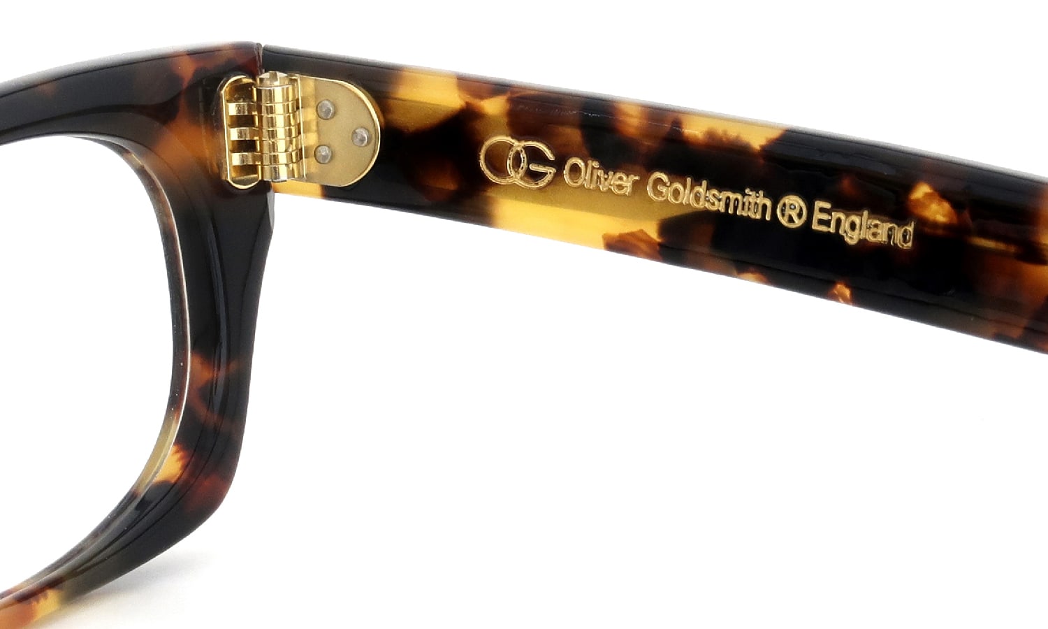Oliver Goldsmith メガネ VICE CONSUL-ss col.Leopard 右側ヒンジ裏面と右テンプル