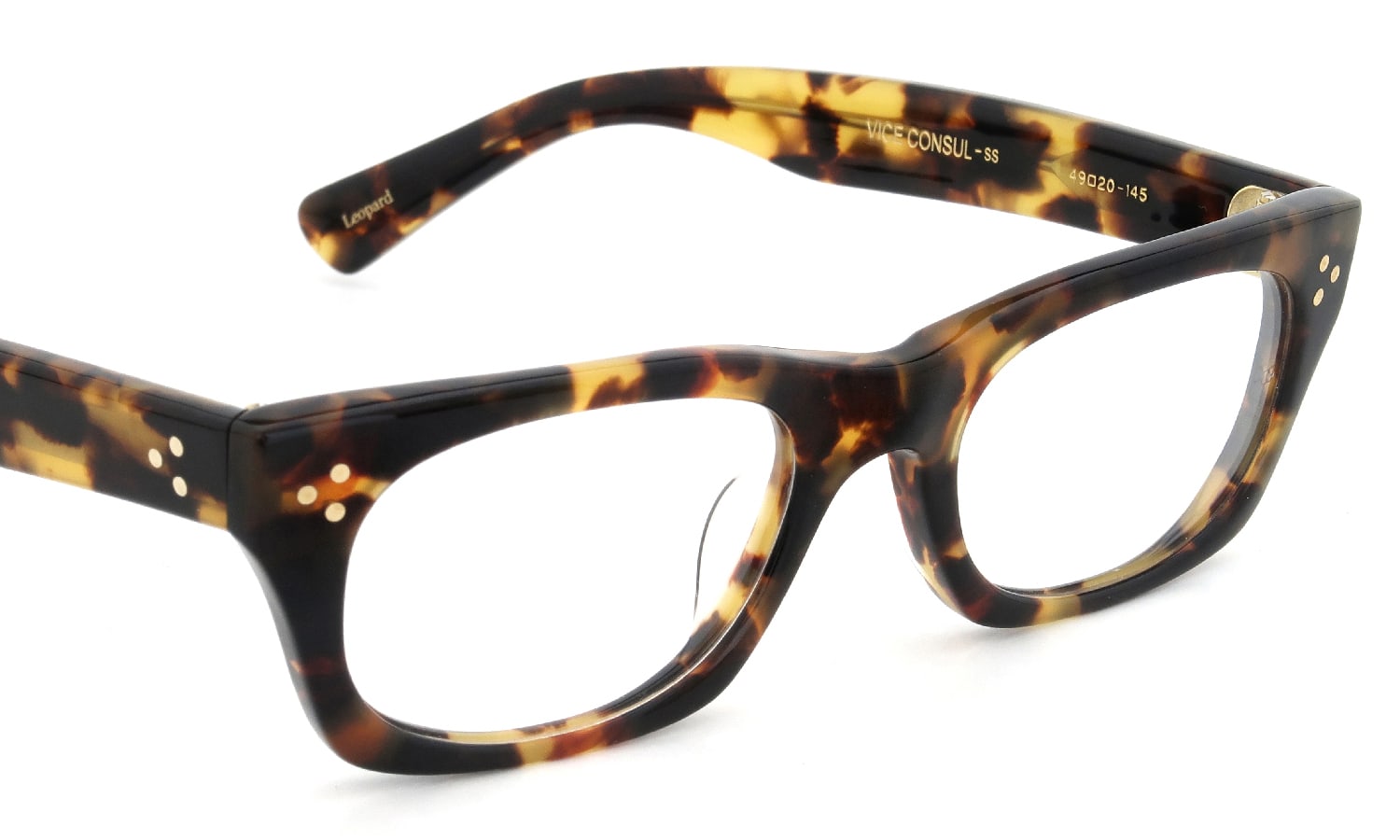 Oliver Goldsmith メガネ VICE CONSUL-ss col.Leopard フロント