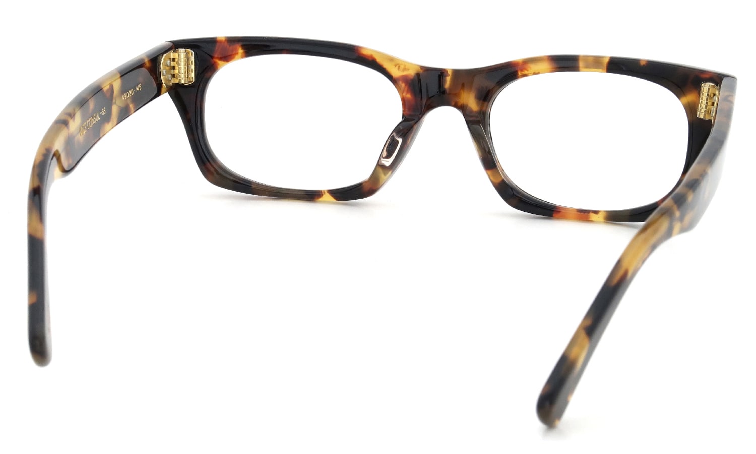 Oliver Goldsmith メガネ VICE CONSUL-ss col.Leopard フレームの裏側