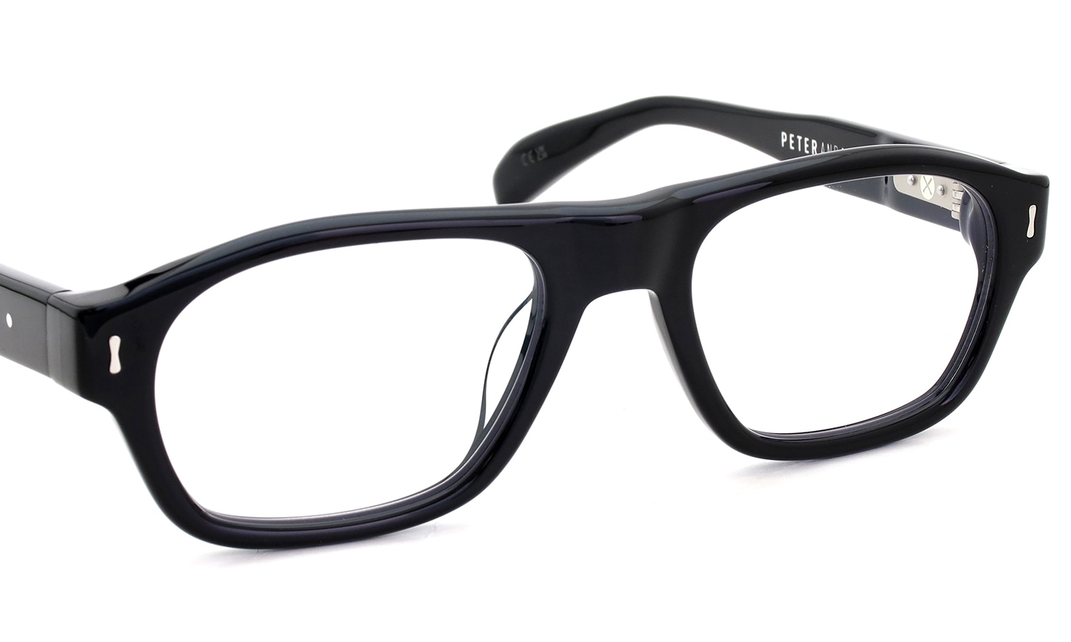 PETER AND MAY ピーターアンドメイ メガネ COTE COUR col.BLACK フロント
