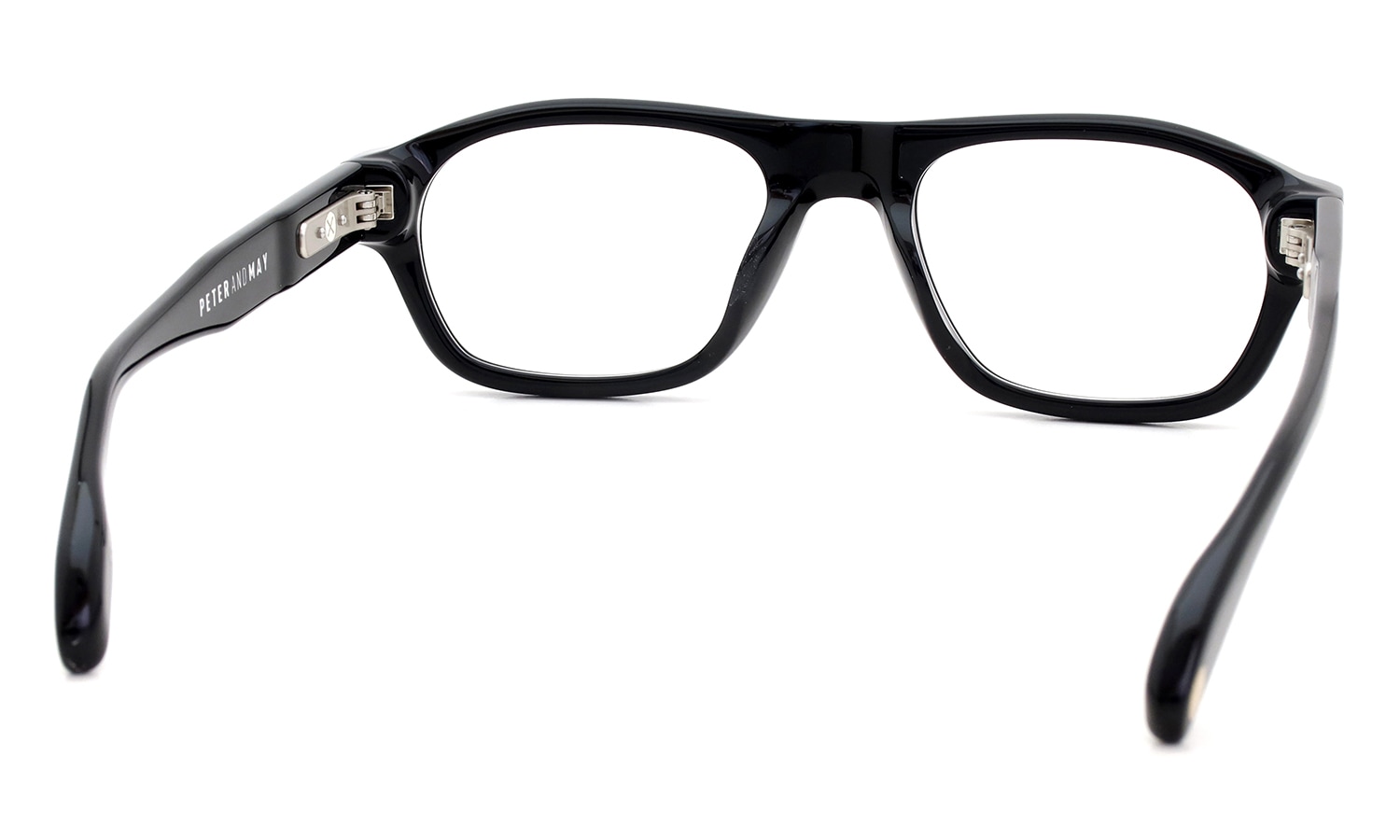 PETER AND MAY ピーターアンドメイ メガネ COTE COUR col.BLACK フレームの裏側