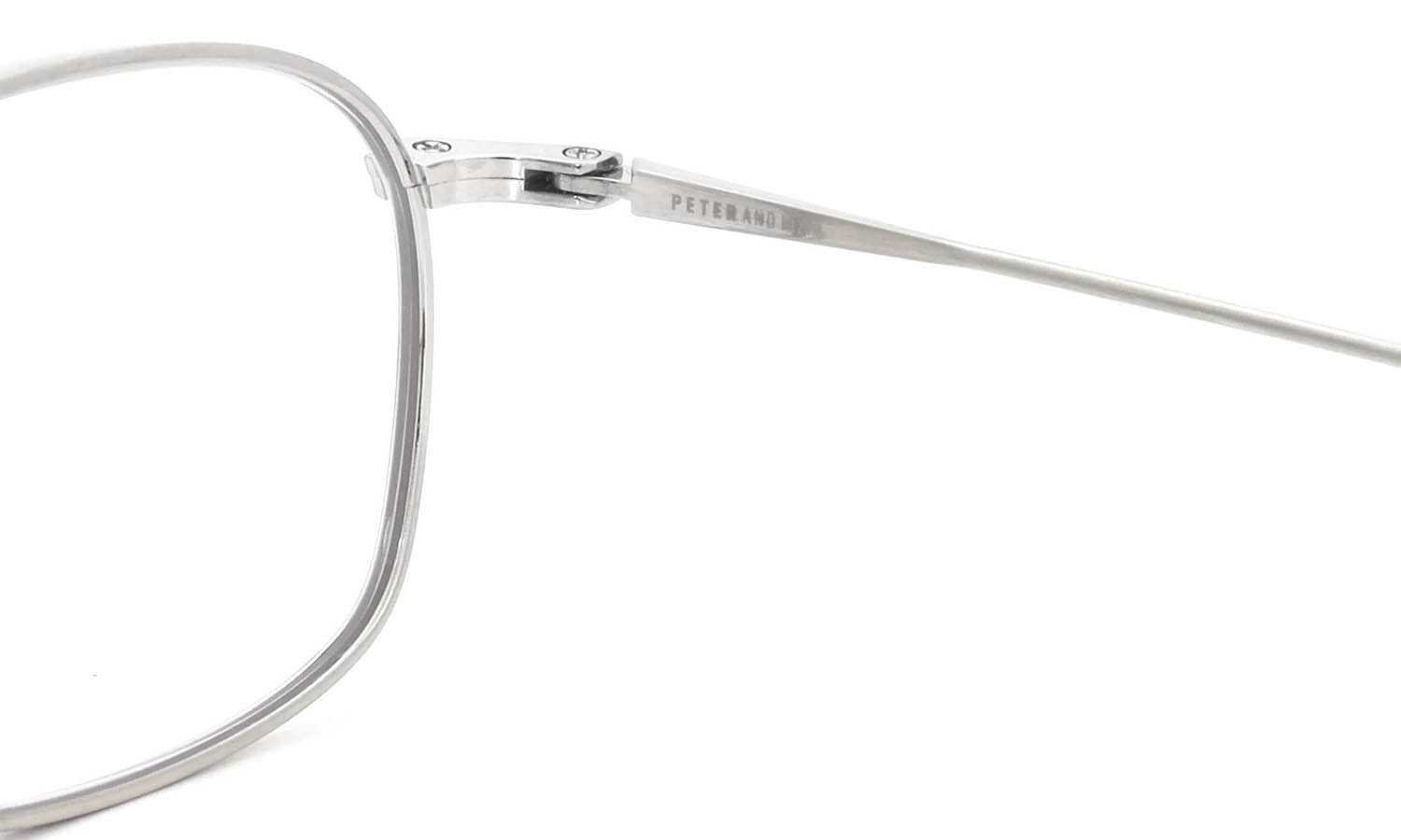PETER AND MAY ピーターアンドメイ 伊達メガネ通販 MINI MACHINE col.BRUSHED SILVER