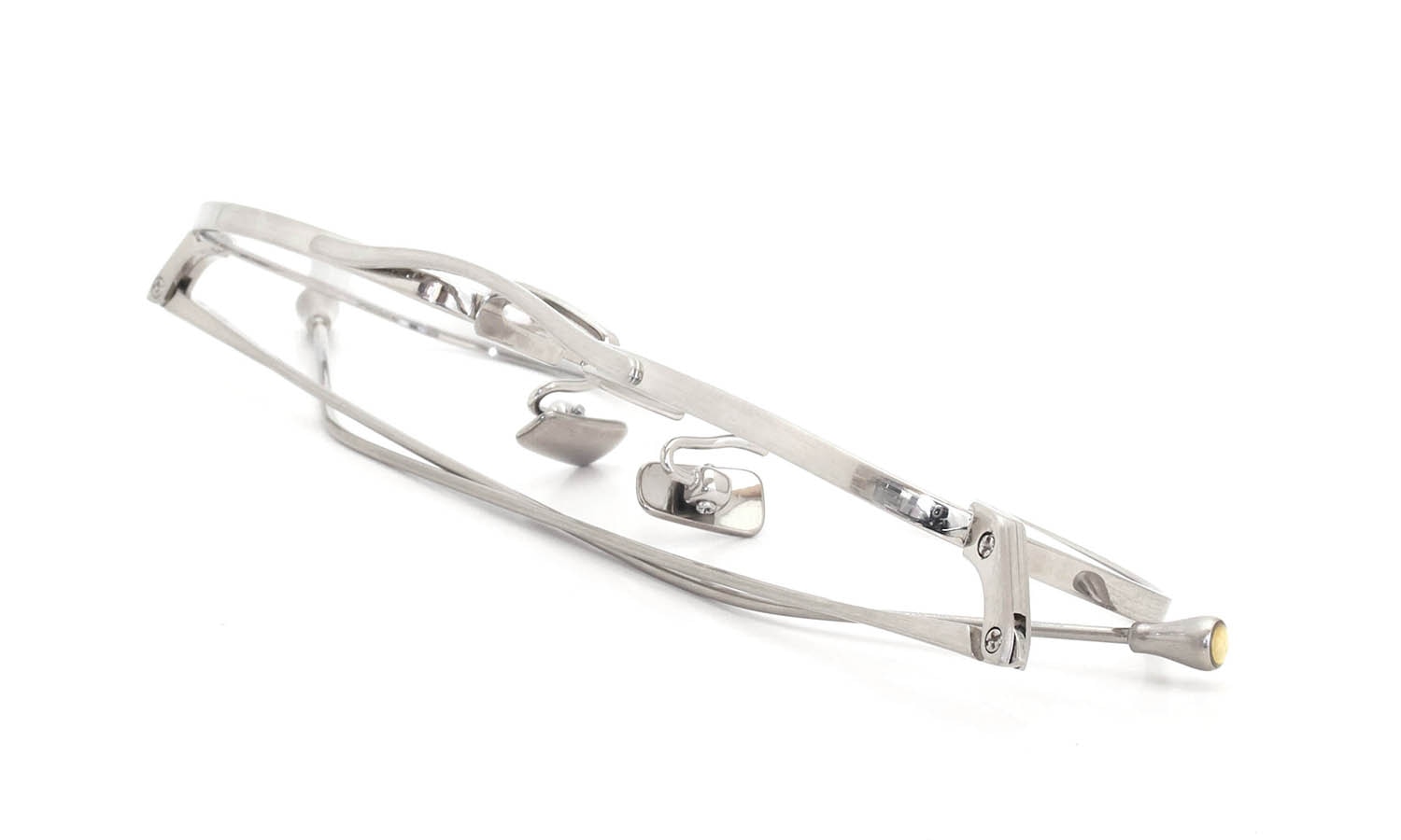 PETER AND MAY ピーターアンドメイ 伊達メガネ通販 MINI MACHINE col.BRUSHED SILVER