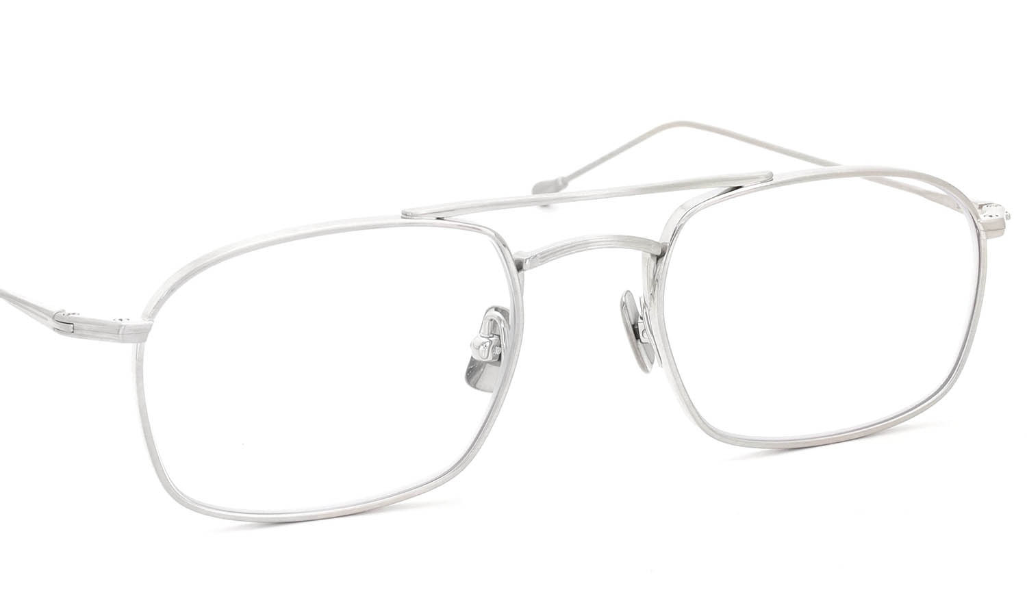 PETER AND MAY ピーターアンドメイ 伊達メガネ通販 MINI MACHINE col.BRUSHED SILVER