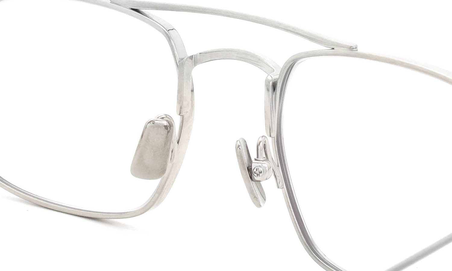 PETER AND MAY ピーターアンドメイ 伊達メガネ通販 MINI MACHINE col.BRUSHED SILVER