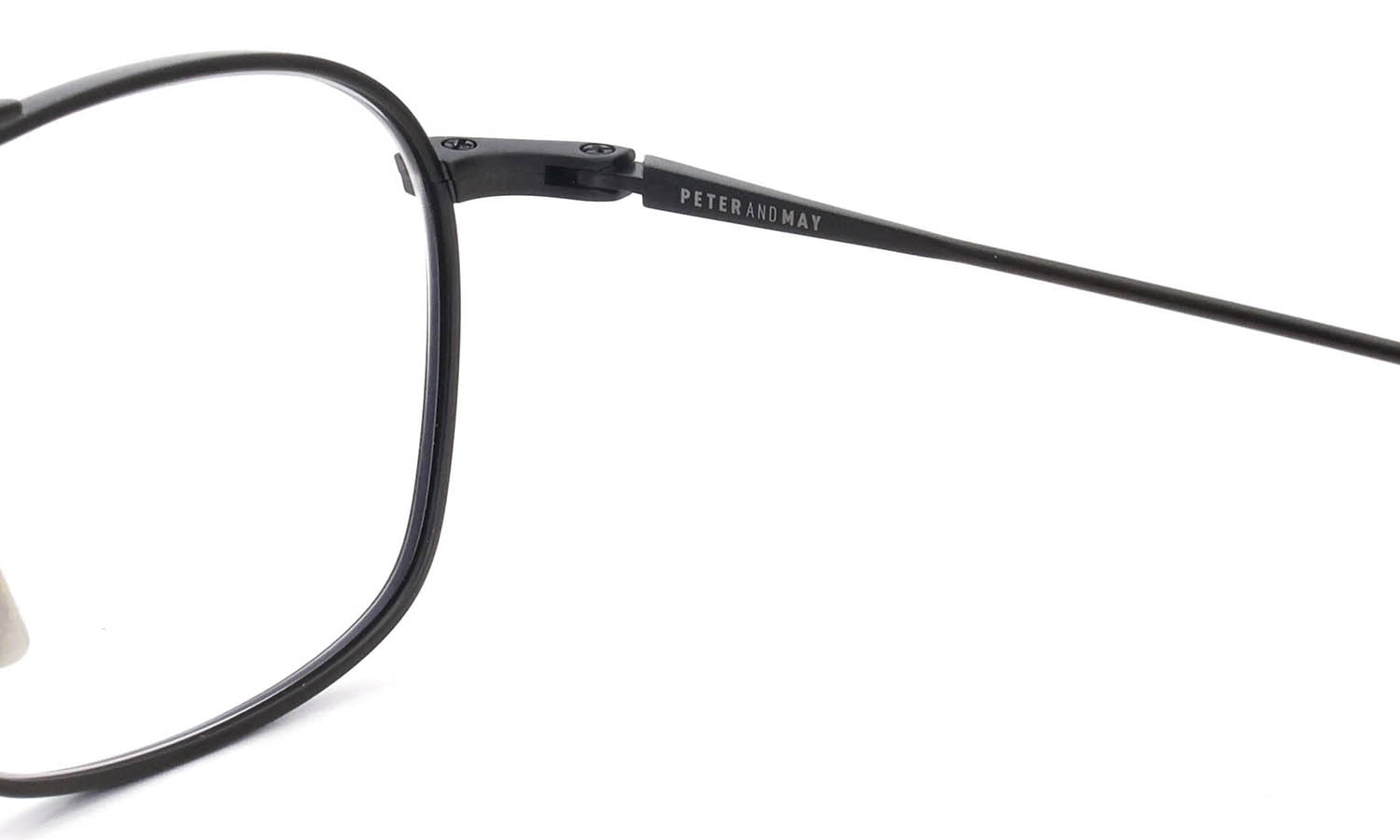 PETER AND MAY ピーターアンドメイ 伊達メガネ通販 MINI MACHINE col.MAT BLACK