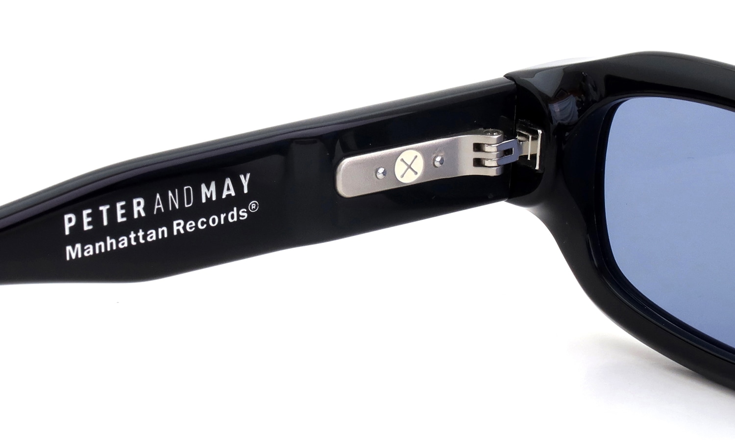 PETER AND MAY × Manhattan Records コラボレーションサングラス S#134 BLACK BLUE
