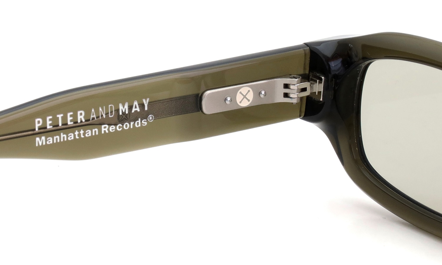 PETER AND MAY × Manhattan Records コラボレーションサングラス S#134 SAGUARO GRAPHITE GREEN