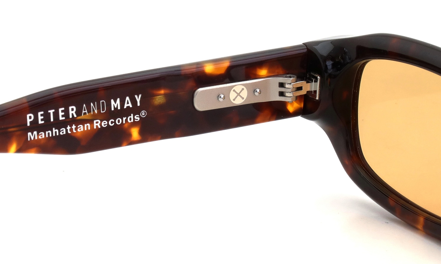 PETER AND MAY × Manhattan Records コラボレーションサングラス S#134 TORTOISE AMBER