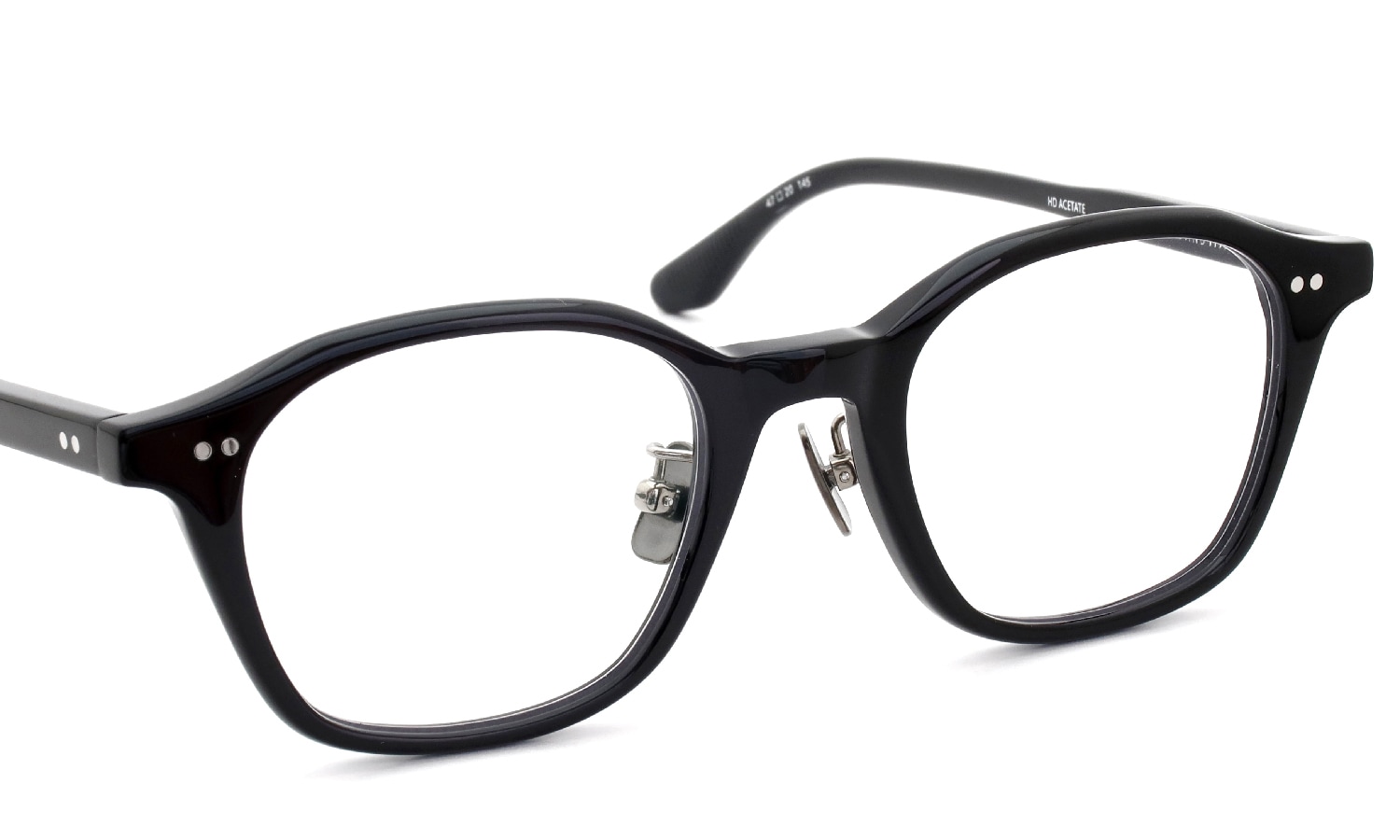 PETER AND MAY ピーターアンドメイ メガネ通販 SKYLET 金属アームパット col.BLACK