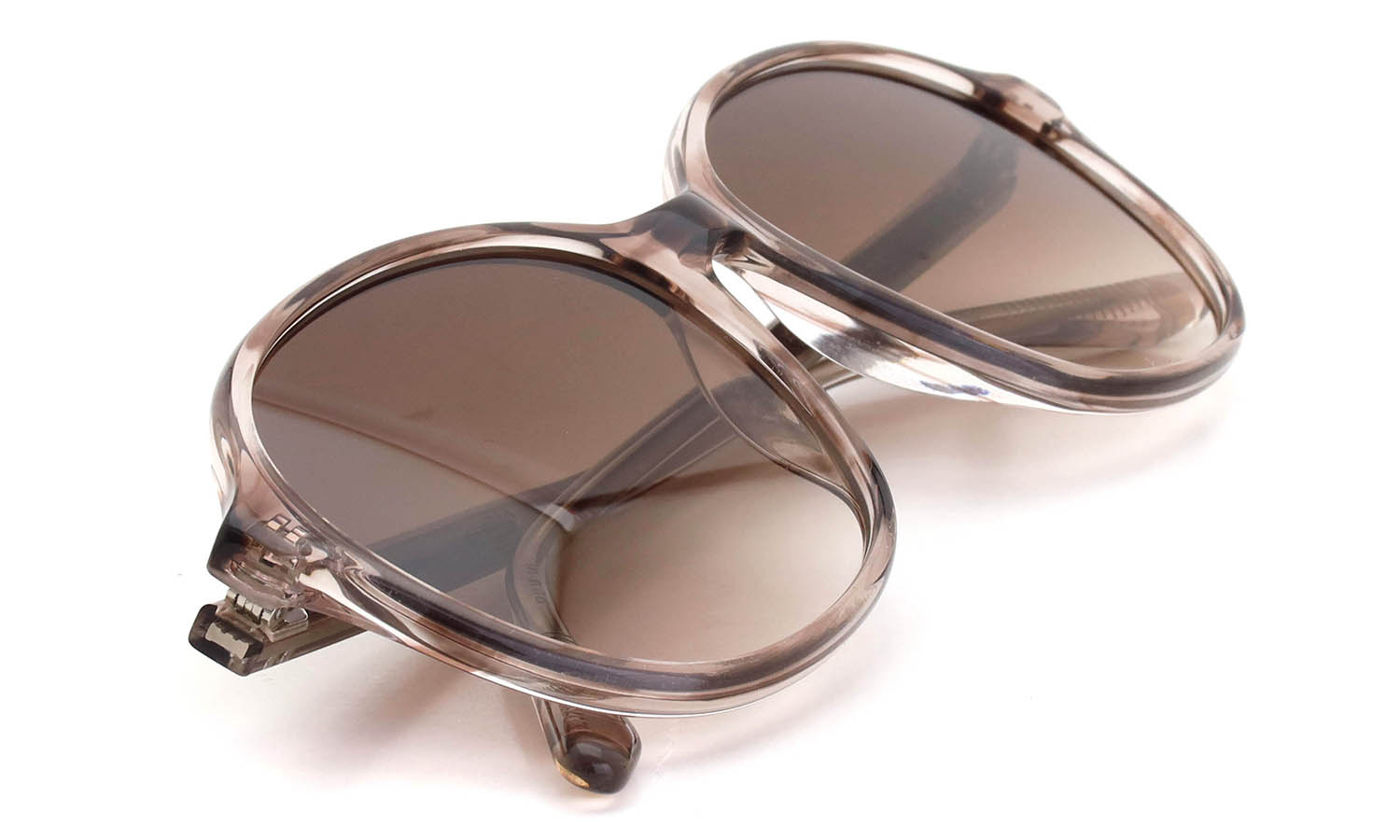 PETER AND MAY ピーターアンドメイ サングラス通販 SOLENNE col.BEIGE/FADE BROWN 折りたたみ1