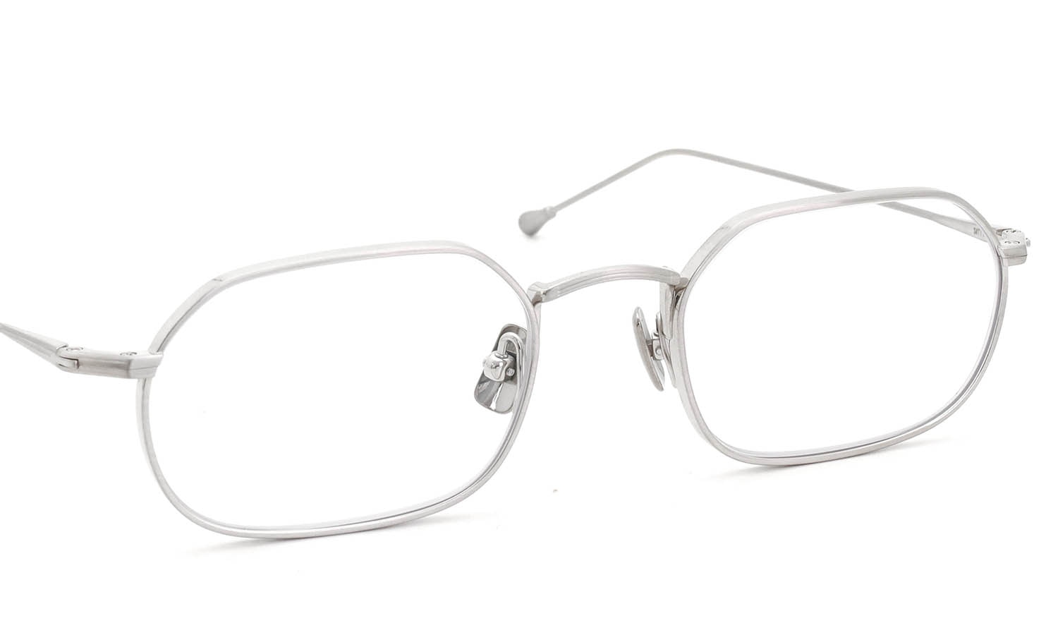 PETER AND MAY ピーターアンドメイ 伊達メガネ通販 TT11 AKIRA col.BRUSHED SILVER フロント