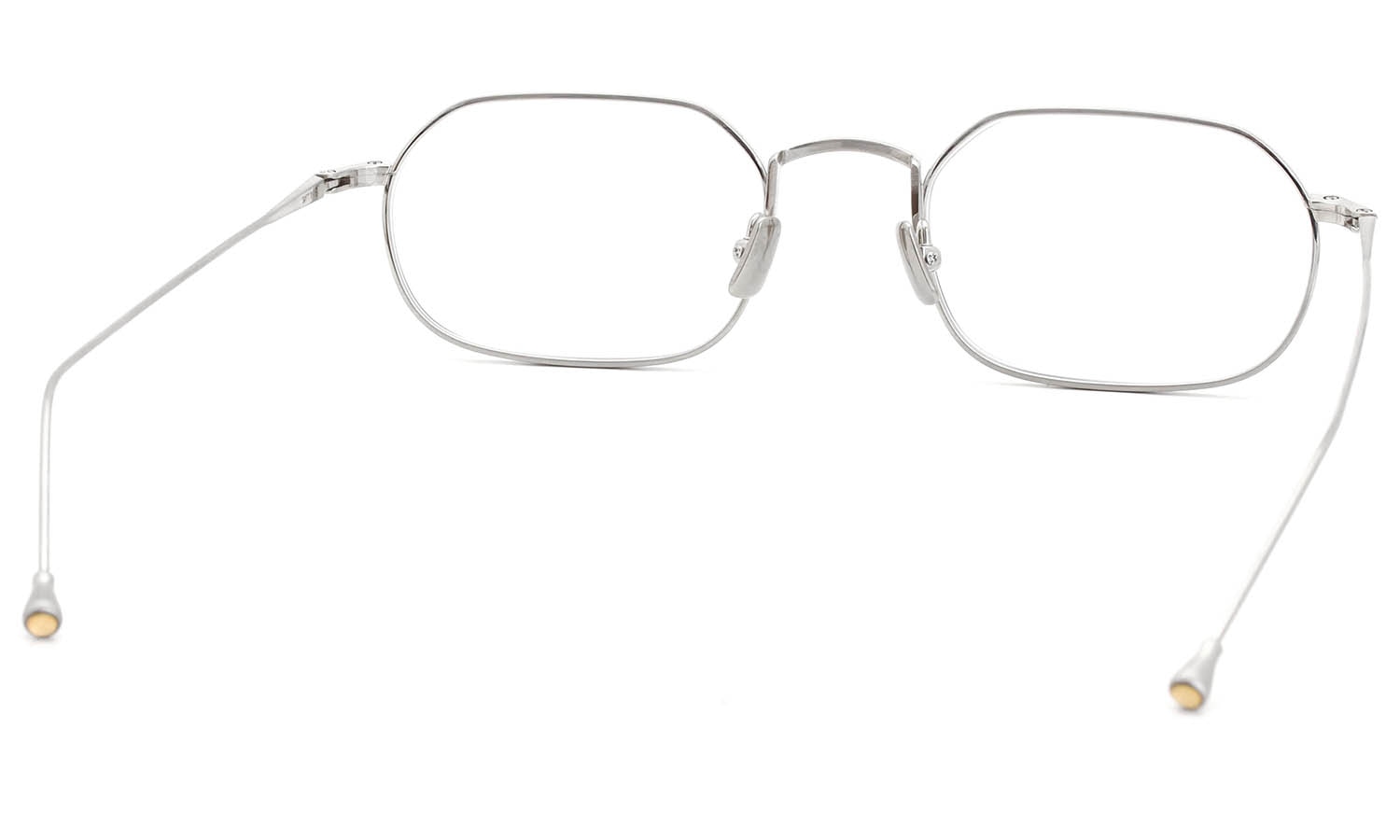 PETER AND MAY ピーターアンドメイ 伊達メガネ通販 TT11 AKIRA col.BRUSHED SILVER 裏側
