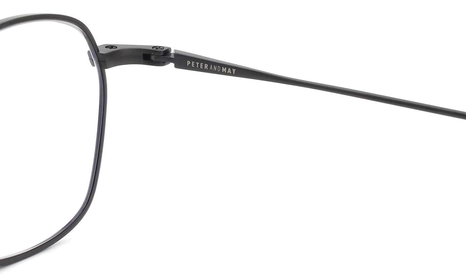 PETER AND MAY ピーターアンドメイ メガネ THE WAY col.MATTE BLACK