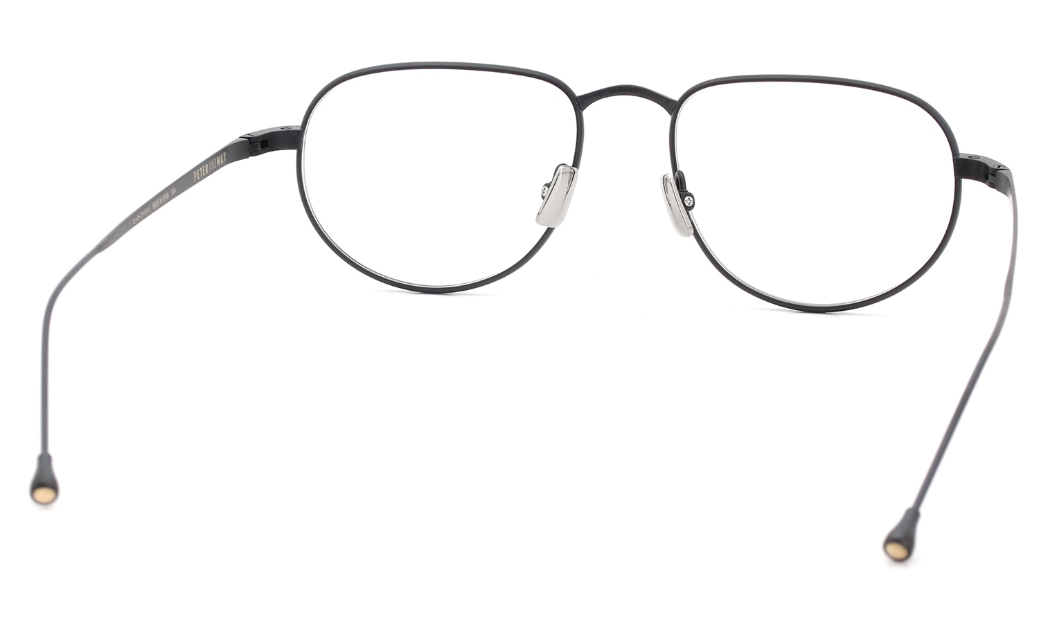 PETER AND MAY ピーターアンドメイ メガネ TT20 SAVANT col.MBK MATTE BLACK フレームの裏側