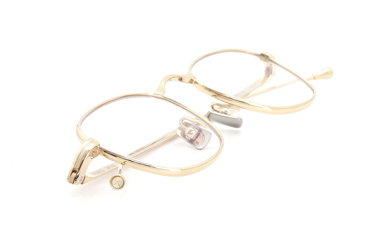 PETER AND MAY ピーターアンドメイ メガネ TT23 ARC col.G GOLD 折りたたみ1