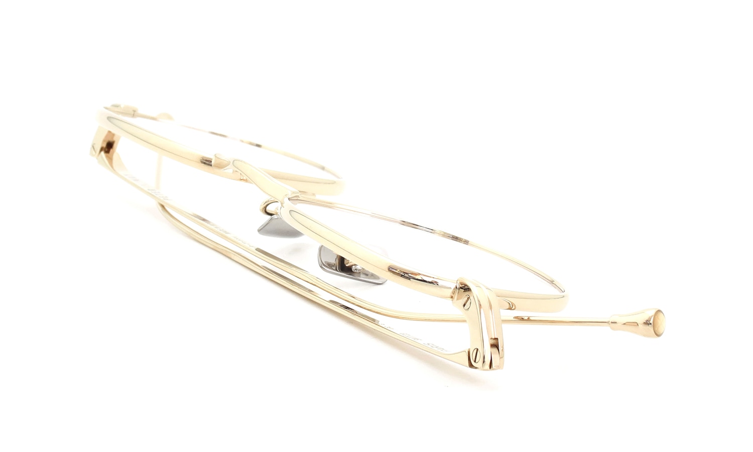 PETER AND MAY ピーターアンドメイ メガネ TT23 ARC col.G GOLD 折りたたみ2