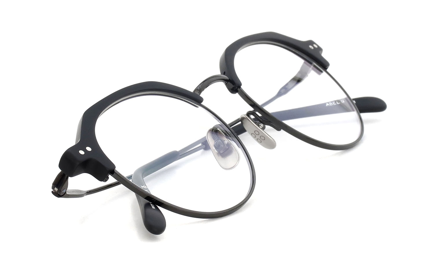 YELLOWS PLUS メガネ通販 ABEL II C1M matt black/光沢gun