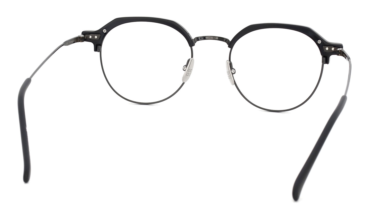 YELLOWS PLUS メガネ通販 ABEL II C1M matt black/光沢gun