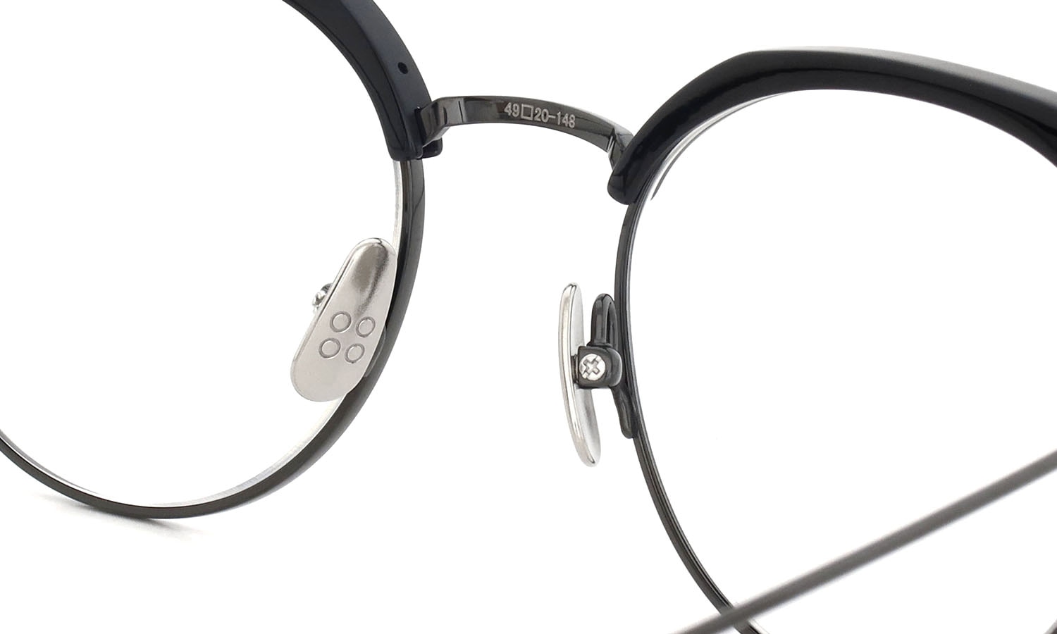 YELLOWS PLUS メガネ通販 ABEL II C1M matt black/光沢gun