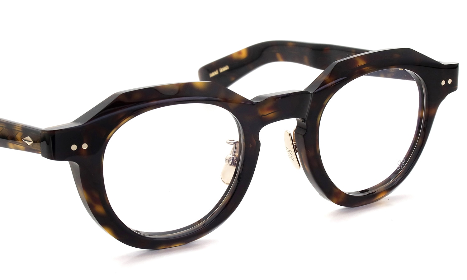 YELLOWS PLUS メガネ通販 DERICK C224 dark turtle フロント
