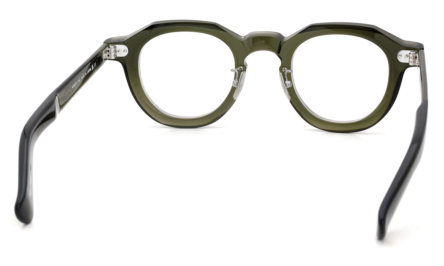 YELLOWS PLUS メガネ通販 DERICK C529 harrods green 裏側