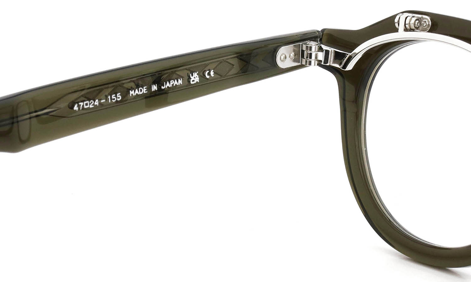 YELLOWS PLUS 跳ね上げ単式メガネ通販 JAKE C529 HARRODS GREEN/SILVER