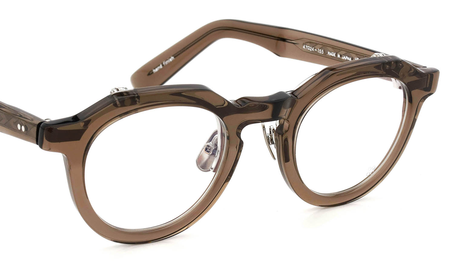 YELLOWS PLUS 跳ね上げ単式メガネ通販 JAKE C534 BURNT UMBER/silver